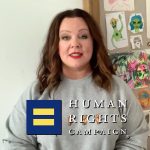 Melissa McCarthy Instagram - Today is day 9 of our #20DaysOfKindness 🥳 and the #SuperIntelligence family is excited to showcase @humanrightscampaign , especially since it’s #TransAwarenessWeek! The Human Rights Campaign strives to end discrimination against Lesbian, Gay, Bisexual, Transgender, Queer and Questioning people and is working to create a world of fundamental fairness and equality for all. Check out our kindness hub at 20DaysOfKindness.com to give whatever you can to this great organization, remember — a little bit of love goes a long way 🏳️‍🌈💙🤍💗 @hbomax