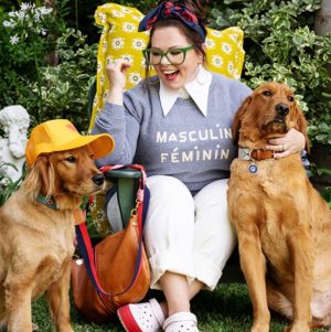 Melissa McCarthy Instagram - I’ve been a big fan of @clarevivier for a long time. I first got to know her and her team years ago when they made me a few sweatshirts while I was doing press. I loved the fit, the feel and I loved that they said something - literally. Then I finally got to go to their design studio and my eyes turned to hearts ❤️. What a creative, wonderful work space! I knew I loved what they do but now I knew that I loved how they did it. Hope you all enjoy! Be safe, be happy and LOVE LIKE CRAZY! Xx Melissa