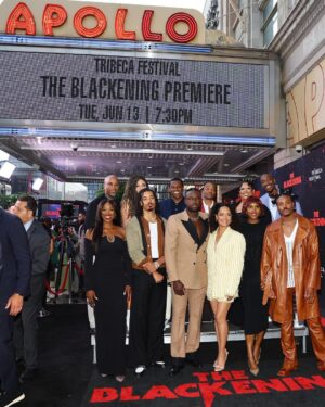 Melvin Gregg Instagram - The Blackening is out TODAY!!!
I’m so proud of this movie and everyone involved in making it! This movie is so fun, it brings a much needed energy back to the theater! I can’t wait for the world to see it!!!
This was a full circle moment for me! I grew up watching The Apollo so to premiere at this historic theater was amazing!!! I was so geeked to go rub the log 😂😂😂
Any ways… go see the movie !! Bye!