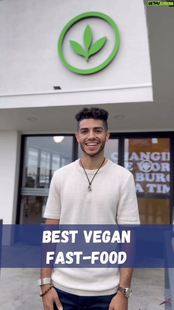 Mena Massoud Instagram - The best vegan fast-food joint in the world! #vegan #fastfood #fyp