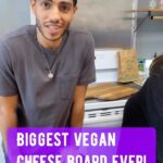 Mena Massoud Instagram - Featuring the BIGGEST VEGAN CHEESE BOARD I have ever seen @blueheroncheese #cheeseboard #vegan #Vancouver