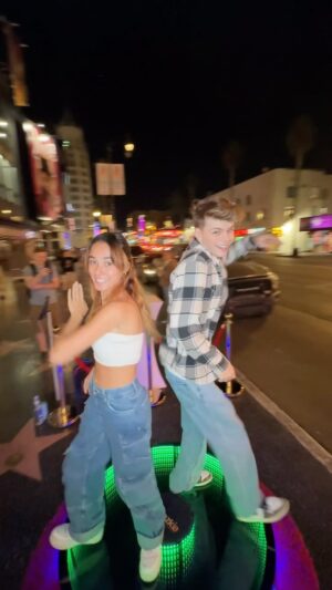 Merrick Hanna Instagram - This is the result 🔥 360 Dance Video in the middle of Hollywood | Where next? #DanceInPublic #360DanceVideo