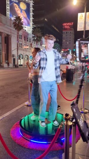 Merrick Hanna Instagram - Behind the scenes on Hollywood Blvd with @andragoganoff #bts