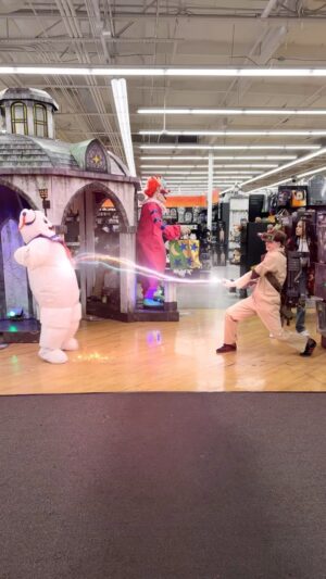 Merrick Hanna Instagram - I’m the one to call 👻 @spirithalloween @gabriellenevaeh #spirithalloween #sponsoredbyspirit #ad #ghostbusters