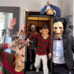 Merrick Hanna Instagram - TRAPPED! It’s time 💀🎃! Can you name them all? @thewilliamsfam #halloween #vfx Los Angeles, California