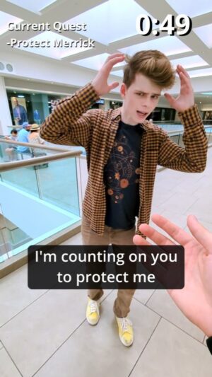 Merrick Hanna Instagram - When the NPC gets in the way of a mission 😭

Video game in real life at a mall part 4! Finally found Merrick at the meeting spot! The mission was going well until..

Featuring NPCs @merrickhanna @poppinjohnsbk and @dr.robotmik and Player 1 played by @clocks_tickin !!!!

#npc #npcirl #irlnpc #npcglitch #timedquest #glitch #ragdoll #ragdollphysics #movementspeed #missionfailed #gaminghumor #skyrim #fallout