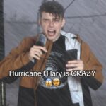 Merrick Hanna Instagram - You know it's true😂☔ @gabriellenevaeh #hurricane #hurricanehilary Los Angeles, California