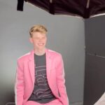 Merrick Hanna Instagram - I had the best time at the @streamys ! Thank you Streamys for the nomination. And @gabriellenevaeh for joining me for an amazing evening. Styled by Haili Pue @allzedetails Suit Falguni Shane Peacock @falgunishanepeacock Top D.RT @drtlife Watch MacKinnon Watches @mackinnonwatches Bracelet Sterling Forever @sterlingforever Shoes Vince @vince