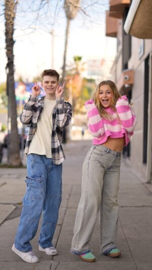 Merrick Hanna Instagram - So sad 😂 Throwback with  @pressley & see our movie @stepasidethemovie on Amazon Prime!