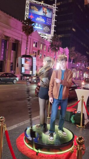 Merrick Hanna Instagram - BEHIND THE SCENES @indistar on Hollywood Blvd!
