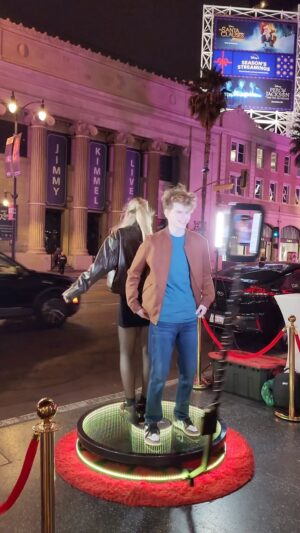 Merrick Hanna Instagram - Behind the scenes on Hollywood Blvd with @indistar 🪩 #bts (Thanks @jenzkia.entertainment )