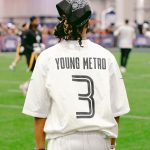 Metro Boomin Instagram - thanks @nfl for having me and my son face off in the celebrity flag football game this year but I need a rematch next year and this time check all of their flags for superglue 😂😭😭🏈 Super Bowl