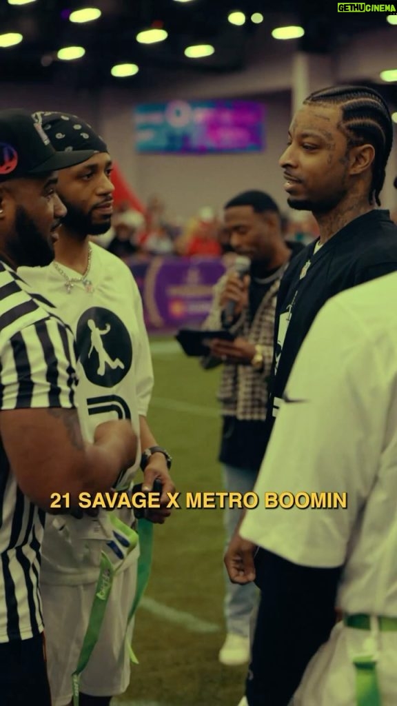 Metro Boomin Instagram - The @21savage vs. @metroboomin flag football game brought out the stars ⭐