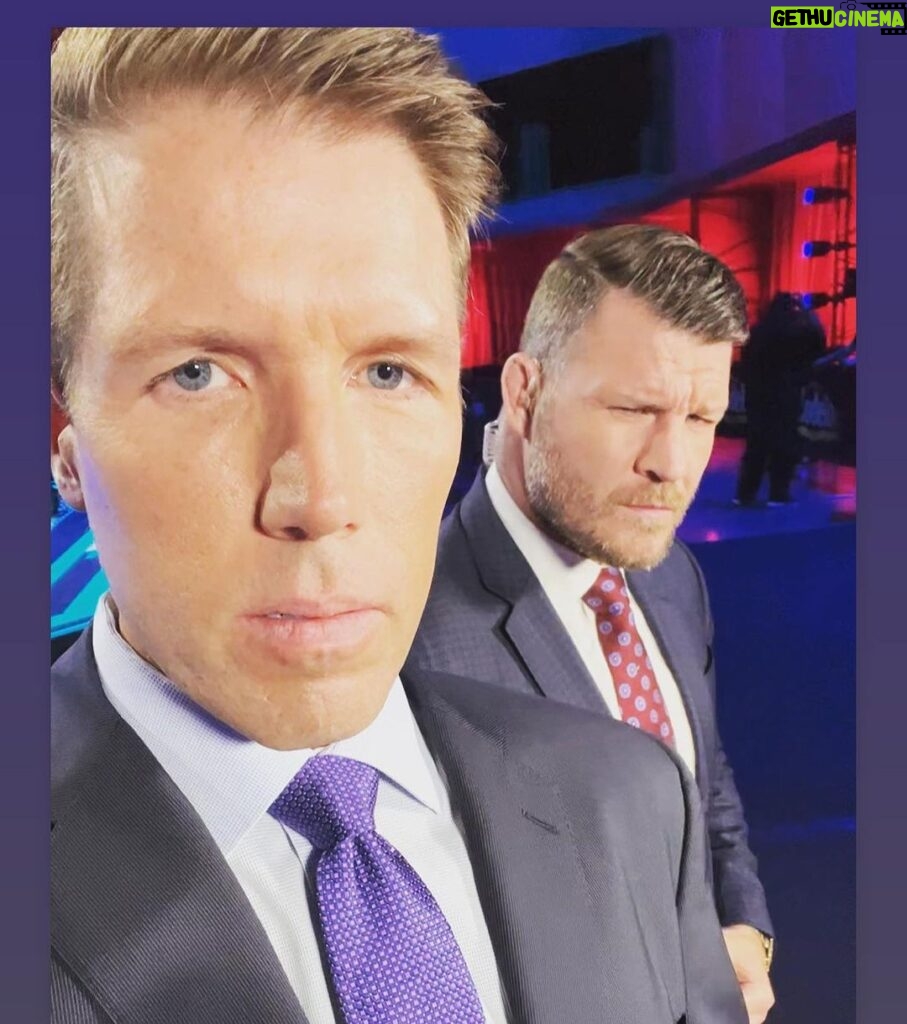 Michael Bisping Instagram - Always a pleasure calling the fights with @brendanfitztv