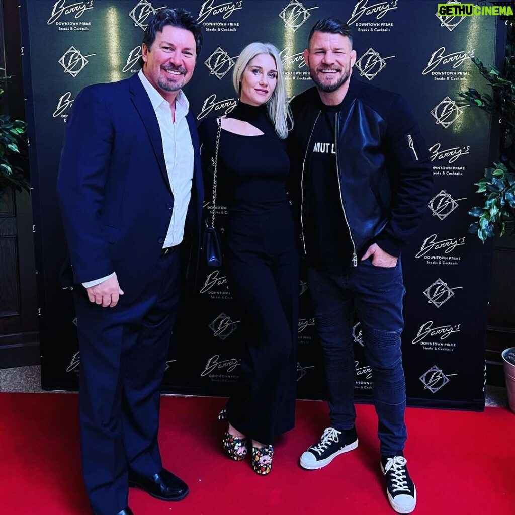 Michael Bisping Instagram - Amazing birthday dinner for @rebeccabisping last night at @barrysprime Huge thanks to @richardwilk for hosting us and of course to to main man @chefbarryb for cooking up a storm. Las Vegas, Nevada