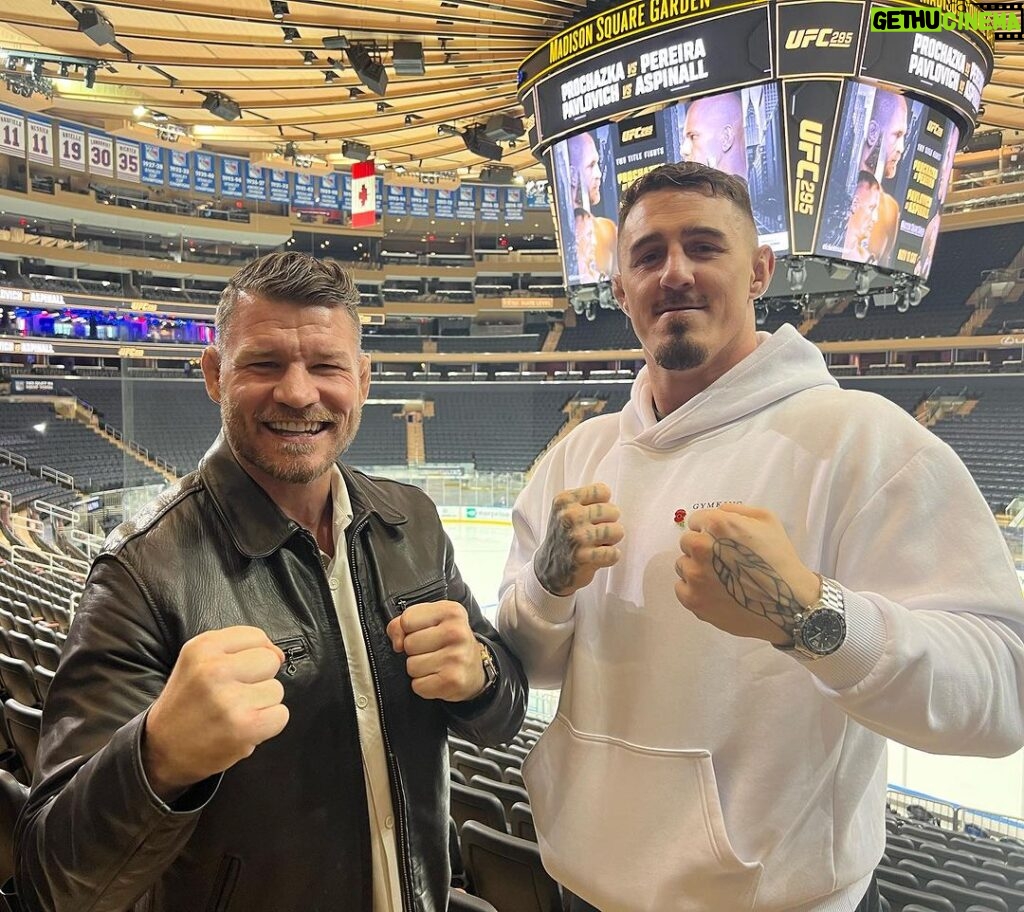 Michael Bisping Instagram - Had the pleasure of a long sit down with @tomaspinallofficial ahead of his world title fight at Madison Square Garden. Full thing on my YouTube channel in the morning