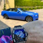 Michael Blakey Instagram - Timepiece Thursday! There’s something special about bright colors… @wristaficionado brightening the day ☀️ ~~~~~~~~~ In it to win it ! ~~~~~~~~~ Beverly Hills, California