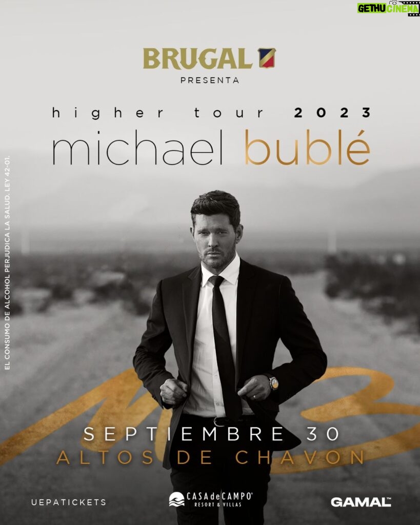 Michael Bublé Instagram - Michael is set to perform an intimate evening in the Dominican Republic! The show takes place at the Casa de Campo-Altos de Chavon Resort Amphitheatre in La Romana on September 30th. Tickets on sale June 29th at https://uepatickets.com