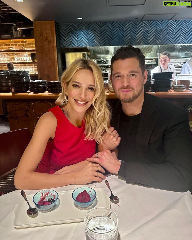 Michael Bublé Instagram - What a night! We started off by celebrating the achievements of Argentinians in Canada and ended with a dinner at Blue Water Cafe. BIG thanks to Francesco Aquilini. Lu and I love your restaurant! A must try when you're in Vancouver. #datenight @bluewatercafe