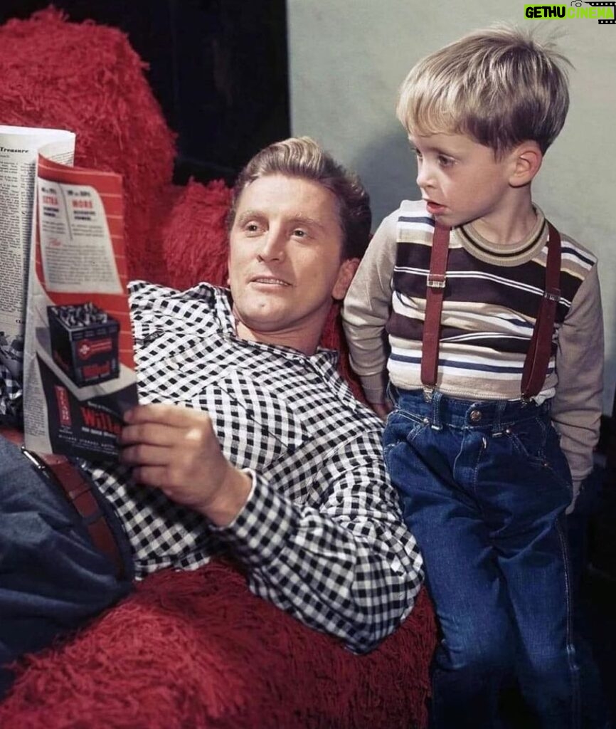 Michael Douglas Instagram - You will always be an inspiration. I miss you Dad! #KirkDouglas #FathersDay 📸: @gettyimages