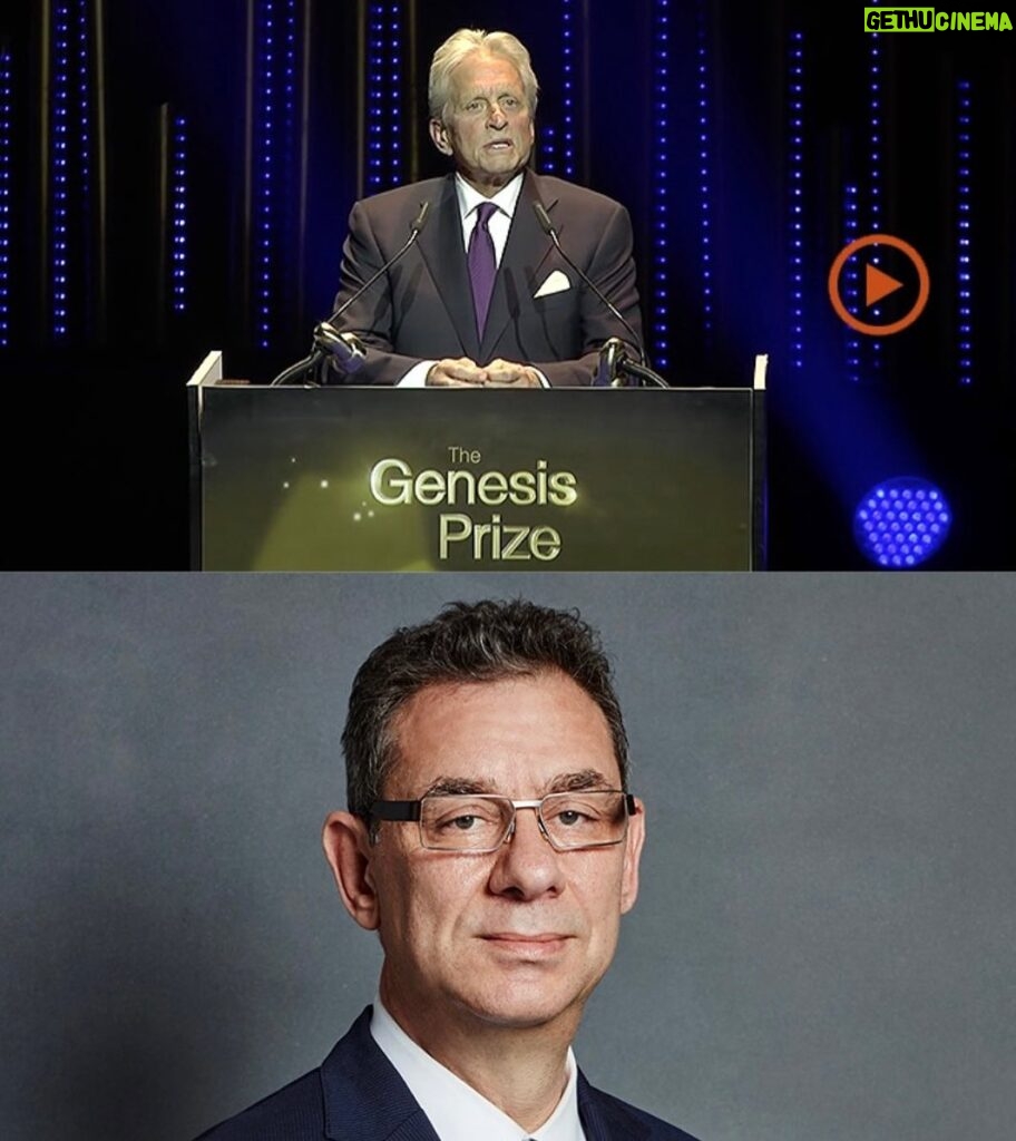 Michael Douglas Instagram - I wish to congratulate Dr. Albert Bourla on being named the 2022 #GenesisPrize Laureate. As the CEO of @pfizerinc, Dr. Bourla‘s leadership and determination has made an incredible impact in the world’s fight against COVID-19. As a result, Pfizer’s COVID-19 vaccine was ready in record time: months instead of years. Welcome to Genesis Family Dr. Bourla! @thegenesisprize