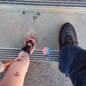 Michael Ealy Instagram - Took my sick 3 year old and got it done!!
#ANDSTILLIVOTE