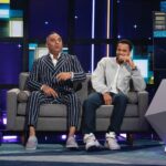Michael Ealy Instagram - Dont miss three the hard way tonight on @latewithlilly 12:35am aka late but it's so much fun! S/o to @russellpeters for rockin this suit! @stumptownabc