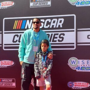 Michael Ealy Instagram - It's important for me to show my kids the possibilities in life. Not just the things I never had but the experiences. Exposure is key. Last Sunday we were given a great opportunity to see our first ever @Nascar race!  He got to meet incredible drivers like @bubbawallace and @kylelarson we met members of the pit crews who couldn't have been more gracious and fun! This won't be our last race.... #NASCAR knows how to throw a party!
Big thanks to Erica over at Nascar for showing us the ropes and introducing us to the NASCAR family. Thanks to Kevin Williams the CEO of Wisepower for sponsoring such an event and being nice to my kid!
#wisepower400
#nascaronfox 
@autoclubspeedway
#californialove