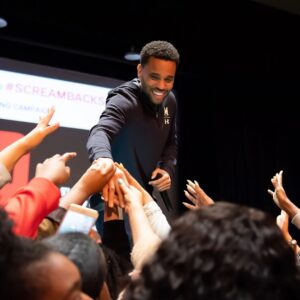 Michael Ealy Instagram - Been too long since I've been able to do a proper press tour. Missing these interactions with the  fans. #tbt to #theintruder press tour at my Alma mater @univofmaryland and the mecca @howard1867 
@ meagangood