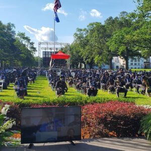 Michael Ealy Instagram - I don't know if I'll ever come up with the right  words to describe the feeling I was given this past weekend. I was given an incredible opportunity to give the commencement speech at @dillarduniversity . I want to thank the entire faculty and staff for the love and support. Meeting you all was special. I wanna thank the graduating class of 2021 and ALL their families for giving me the confidence to push through being nervous. Thank you for giving me so much hope for our future!  Seeing the joy in your faces from the moment I arrived to the hugs and pictures after the ceremony reminded me of what truly matters in life. Huge thank you to Dr Kimbrough. (The Hip Hop President!) Our conversations will last me a lifetime and I meant what I said about coming back! #stayready 
I was nervous because I've never done it before and interestingly enough I wasn't sure if I could.  I gotta admit that having the odds against me felt good. You get comfortable in life sometimes. Always playing it safe and just doing what you're good at or at least what you're known for. It may have been the first time since I graduated that my degree actually helped (real talk.) 
I also wanna thank my wife @lifeandbread 
and kids for not only giving the time & space to write my speech  but also the incredible welcome home party.  I came home with an honorary doctorate and your signs (taped on the front door) and hugs when I came in were the kinda love dreams are made of. 
So grateful 🙏🏾❤❤❤
Link to speech is in my bio👊🏽🙏🏽
Mad love to Fred , Arthur, & Aisha for making this happen 🙏🏽