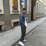 Michael Evans Behling Instagram - On the streets of Milano rocking AE77 by @americaneagle #AE77partner #AE77Denim Milan, Italy