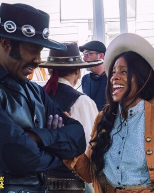 Michael Jai White Instagram - Some behind the scenes of #outlawjohnnyblack coming to THEATERS ONLY SEPTEMBER 15th! 🎥🎬🍿🤠 #michaeljaiwhite #director #action #western #martialarts #drama #film #comingsoon #movies #samuelgoldwyn #newrelease