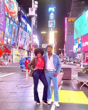 Michael Jai White Instagram - FBF: Repost @iamgillianwhite How “Grown Folks” Get Down! Black Dynamite & Foxy White style! 🤣🤣🤣🕺🏾💃🏽 #FBF #BlackDynamite #FoxyWhite #NYC #GrownFolks #groovin #goodtimes #husbandandwife #powercouple #blackculture #love #saturday #saturdayvibes
