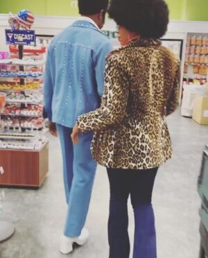 Michael Jai White Instagram - FBF: Repost @iamgillianwhite How “Grown Folks” Get Down! Black Dynamite & Foxy White style! 🤣🤣🤣🕺🏾💃🏽 #FBF #BlackDynamite #FoxyWhite #NYC #GrownFolks #groovin #goodtimes #husbandandwife #powercouple #blackculture #love #saturday #saturdayvibes