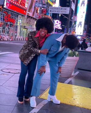 Michael Jai White Instagram - FBF: Repost @iamgillianwhite How “Grown Folks” Get Down! Black Dynamite & Foxy White style! 🤣🤣🤣🕺🏾💃🏽 #FBF #BlackDynamite #FoxyWhite #NYC #GrownFolks #groovin #goodtimes #husbandandwife #powercouple #blackculture #love #saturday #saturdayvibes
