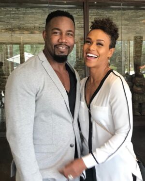 Michael Jai White Instagram - REPOST: Happy Anniversary to my bestie, my ride or die, the love of my ENTIRE life, my travel buddy, my confidante, my fitness coach, my dance partner, the beat to my heart, the icing on my cupcake 🧁 and the protein to my shake ….I’m so happy to call you MY WIFE! @iamgillianwhite  7 down and a lifetime more!!! 🥂🥂 ❤️ (We don’t drink alcohol…that’s club soda and cranberry juice in those little glasses). 😂🥰🥰🥰 #anniversary #happyanniversary #husbandandwife #couplegoals #powercouple #love #blacklove #dynamicduo #michaeljaiwhite #gillianwhite