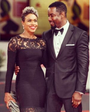 Michael Jai White Instagram - REPOST: Happy Anniversary to my bestie, my ride or die, the love of my ENTIRE life, my travel buddy, my confidante, my fitness coach, my dance partner, the beat to my heart, the icing on my cupcake 🧁 and the protein to my shake ….I’m so happy to call you MY WIFE! @iamgillianwhite  7 down and a lifetime more!!! 🥂🥂 ❤️ (We don’t drink alcohol…that’s club soda and cranberry juice in those little glasses). 😂🥰🥰🥰 #anniversary #happyanniversary #husbandandwife #couplegoals #powercouple #love #blacklove #dynamicduo #michaeljaiwhite #gillianwhite
