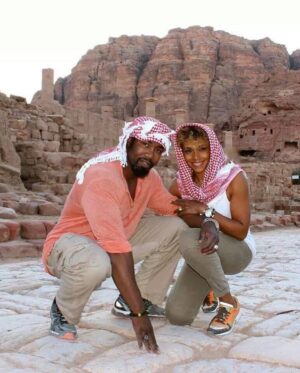 Michael Jai White Instagram - REPOST: Happy Anniversary to my bestie, my ride or die, the love of my ENTIRE life, my travel buddy, my confidante, my fitness coach, my dance partner, the beat to my heart, the icing on my cupcake 🧁 and the protein to my shake ….I’m so happy to call you MY WIFE! @iamgillianwhite  7 down and a lifetime more!!! 🥂🥂 ❤️ (We don’t drink alcohol…that’s club soda and cranberry juice in those little glasses). 😂🥰🥰🥰 #anniversary #happyanniversary #husbandandwife #couplegoals #powercouple #love #blacklove #dynamicduo #michaeljaiwhite #gillianwhite