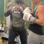 Michael Jai White Instagram - Training with My ❤️@iamgillianwhite! Now that her MCL is totally healed after surgery, she’s ready to fully train kicks again. (Both for real fight and for film) and its a joy to teach someone who learns so quickly! #couplegoals #powercouple #badasswife #fight #training #gillianwhite #michaeljaiwhite