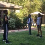 Michael Jai White Instagram - FBF: My wife @iamgillianwhite teaching our daughters self defense in our back yard.