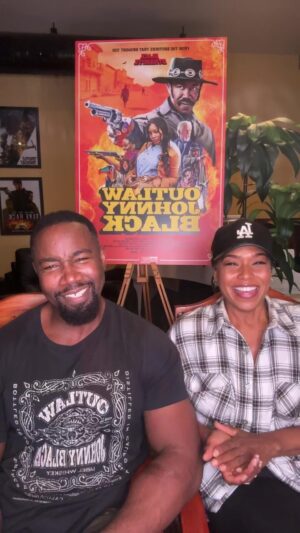 Michael Jai White Instagram - IG Live today with my wife @iamgillianwhite and I thanking you all for the support of Outlaw Johnny Black this weekend!