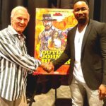 Michael Jai White Instagram - The legendary Pat Boone graced us with his presence at last night’s screening of #outlawjohnnyblack. He said he loved the movie and praised its message of faith and forgiveness amid the comedy and action. We talked at length about a needed return to morality in entertainment as well as our plans to work together in the future. I made this movie for everyone and I’m glad it speaks to every generation. #outlawjohnnyblack #outtoday #intheaters #patboone #michaeljaiwhite #faith #faithbased #western #comedy #action #weareallinthistogether