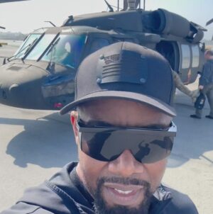 Michael Jai White Instagram - Death Valley Military training with @usarmy @bronzebomber @drrobertgoldman @realchefrush #michaeljaiwhite #boxing #military #recruitment