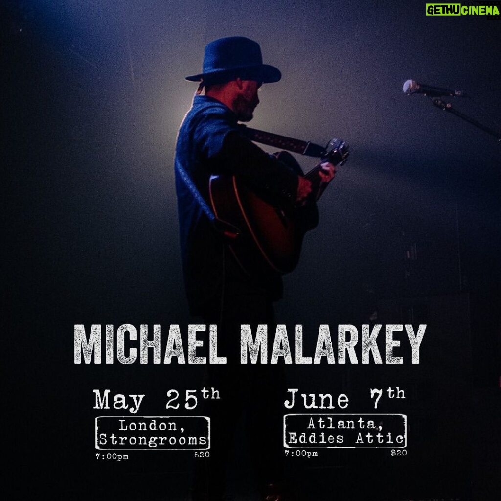 Michael Malarkey Instagram - 🎈ON SALE NOW! May 25th: London @strongroombarshoreditch June 7th: Atlanta @eddiesattic Tickets available via LINK IN BIO. Limited VIP option for London show x