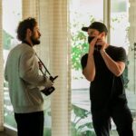Michael Trevino Instagram - Proud of everyone that has been a part of this project. I’m lucky & grateful to have joined this talented group of people to bring this story to life. Thank you @michaelvlamis for the opportunity to learn and grow as a producer. None of this would be possible without the support of my long time friend @johnnyryanjr & the “Artists for Artists” team. You came through in a big way! stay tuned . . . slide 4 is us looking at playback I promise