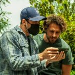 Michael Trevino Instagram - Proud of everyone that has been a part of this project. I’m lucky & grateful to have joined this talented group of people to bring this story to life. Thank you @michaelvlamis for the opportunity to learn and grow as a producer. None of this would be possible without the support of my long time friend @johnnyryanjr & the “Artists for Artists” team. You came through in a big way! stay tuned . . . slide 4 is us looking at playback I promise
