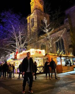 Michael Trevino Instagram - Did I even really go to Germany this time of year if I didn’t hit the Christmas market? 🇩🇪🎄🎁 Dortmunder Weihnachtsstadt