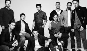 Michael Trevino Instagram - #TBT Fall 2012 Bullet Magazine. I’ve worked with almost everyone in this photo on different projects & it’s safe to say they’re all still killing it.  Who knew 6 years later I’d be on a series with @tylerjblackburn.
.
.
.
NAME THIS BOY BAND!!!