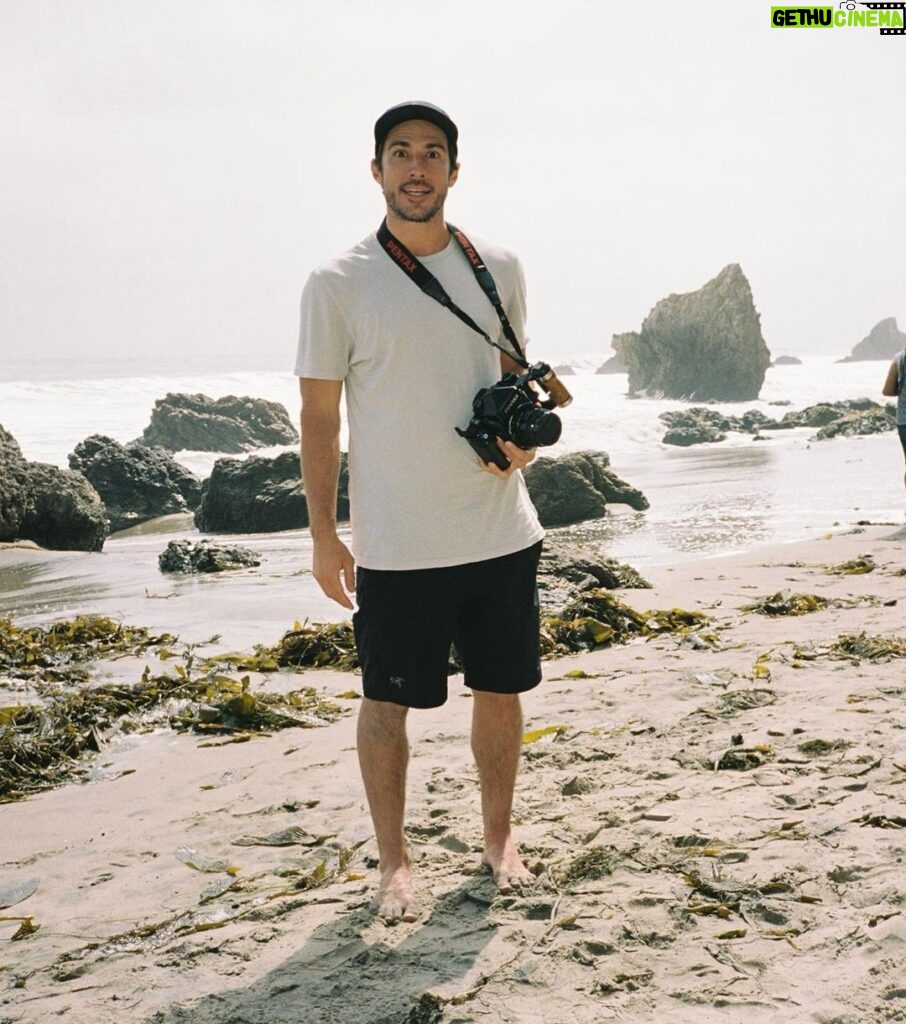 Michael Trevino Instagram - Photo Assistant for the day. El Matador Beach, Malibu