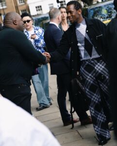 Micheal Ward Instagram - LFW Pre-show before the pre-show half. My theatre people will get it…I hope 😅 Highbury Fields